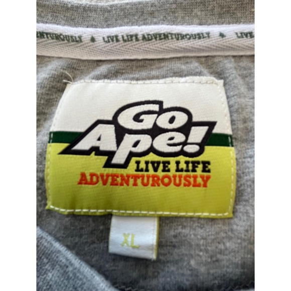 Go Ape T Shirt Men XL Grey Adventure Unlimited Live Life Adventurously - Picture 6 of 7
